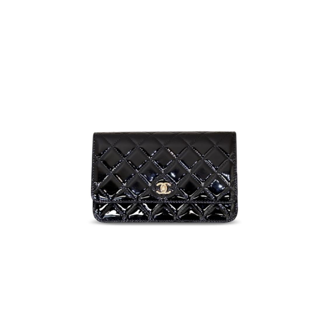 CHANEL MASTER CLASSIC WALLET ON CHAIN PATENT LEATHER AS4241 (19*13*3.5cm)